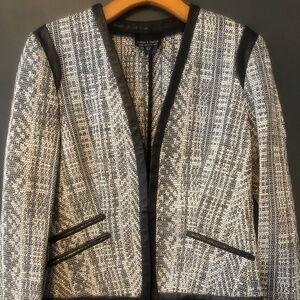 Judith & Charles tweed pattern fitted jacket blazer
